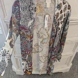 Chico's Multicolor Paisley Cardigan